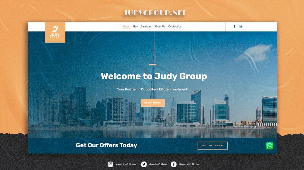 Judy Group for Real Estate Services – Web Design